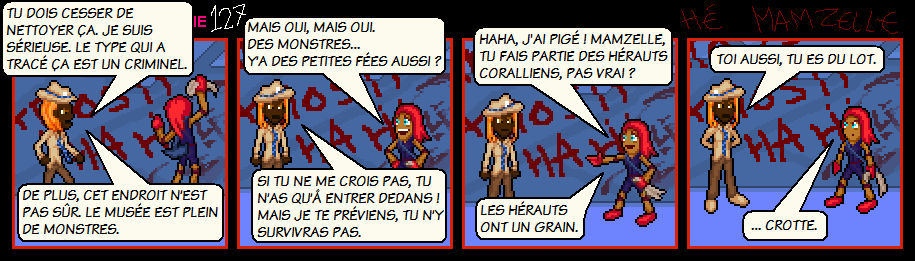 “Des monstres. Et la marmotte, elle met le chocolat dans le papier d’alu.”