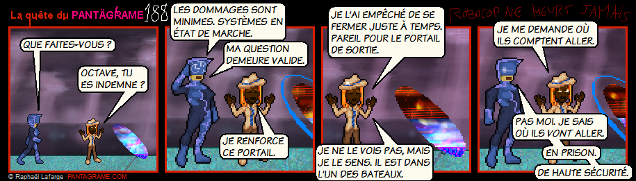 La méditation ne doit pas être facile quand vous êtes coincée entre un robot en colère et un portail ouvert droit sur les ténèbres.